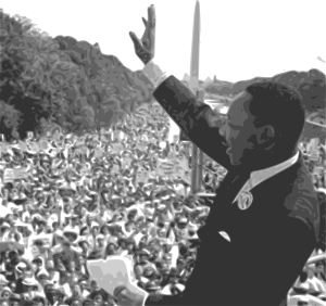 MLK at the March on Washington, source: www.clker.com